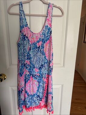 Lilly Pulitzer Pink & Blue Floral Romper